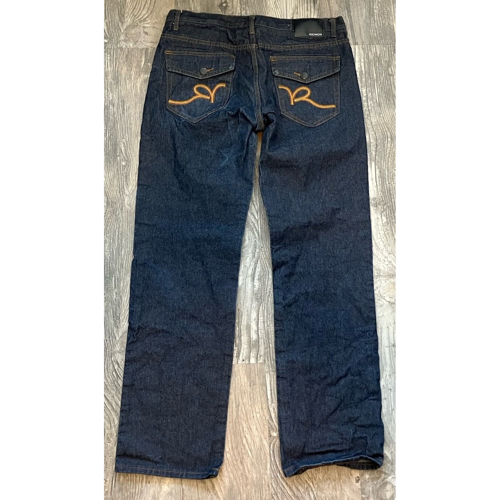 VINTAGE Rocawear Jeans Mens 36x33  Denim Baggy Relaxed Leg Skater Grunge Y2K
